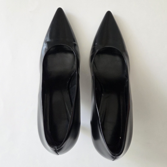 Massimo Dutti STUDIO | Pointed Toe Architectural Heel Pumps | 90s Minimalism - Picture 6 of 13